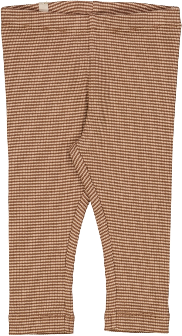 Wheat - Jersey Leggings - affogato rib stripe 